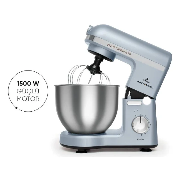 Karaca Mastermaid Chef 1500 W 5 Lt Açık Mavi Stand Mikser - Görsel 5