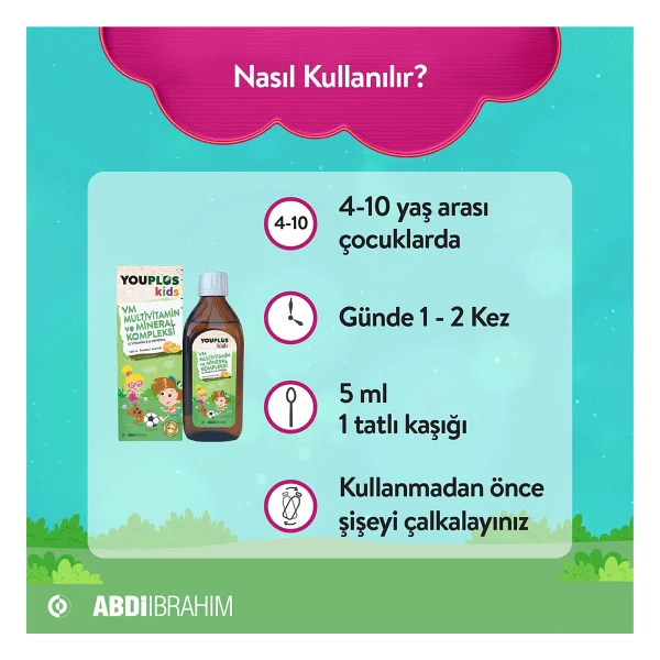 Youplus Kids Omega 3 Balık Yağı 150 Ml Şurup - Görsel 6