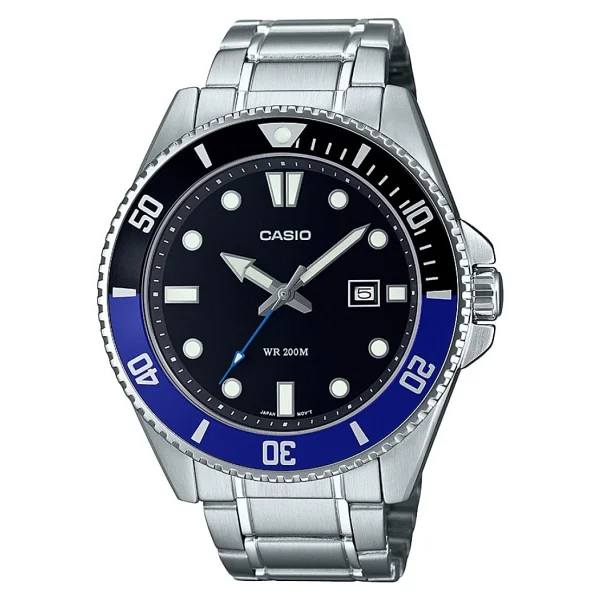 Casio Standart Mdv-107d-1a2vdf Siyah-Mavi Erkek Kol Saati - Görsel 5