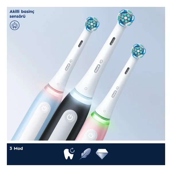 Oral-B İo 3 Siyah Şarjlı Diş Fırçası - Görsel 3