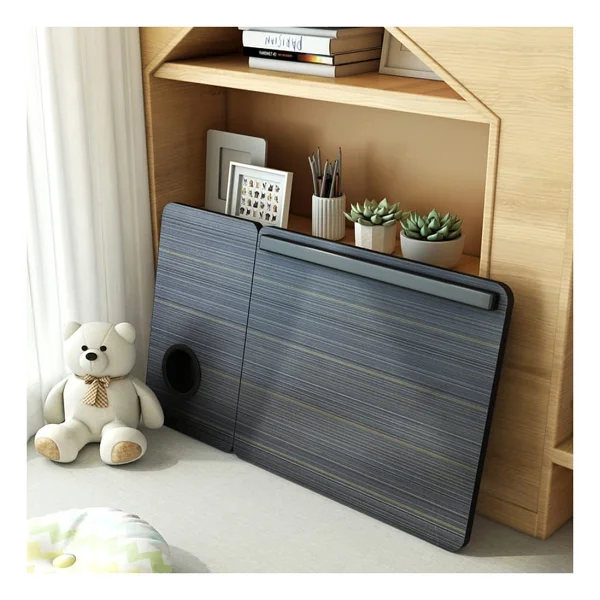 Miletus Bambu Laptop Standı Yükseltilebilir Ders Çalışma Masası Çocuk Çalışma Sehpası Yatak Sehpası - Görsel 2