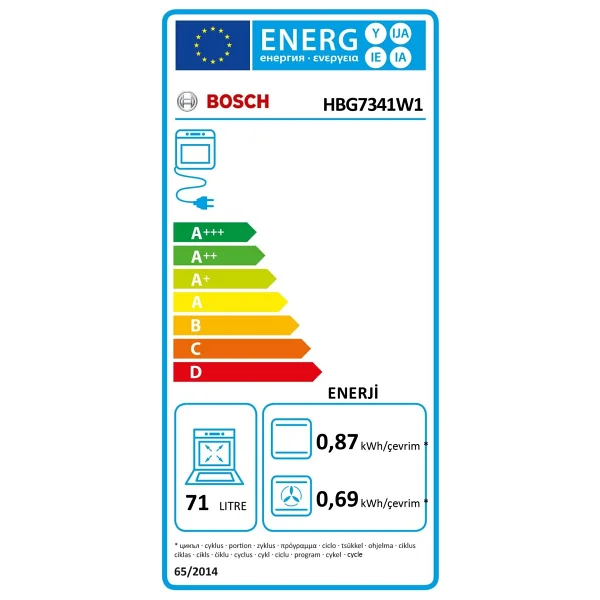 Bosch Hbg7341w1 Beyaz Ankastre Fırın - Görsel 9