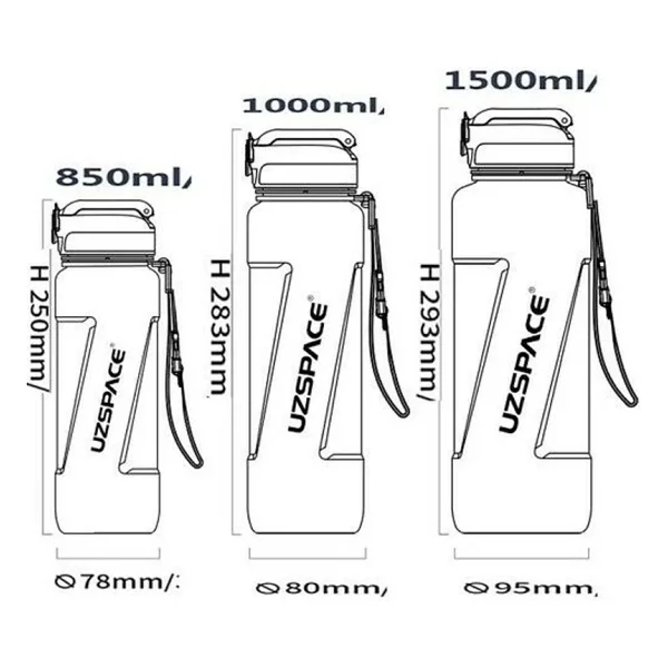Uzspace 6056 850 Ml Pipetli Matara - Görsel 4