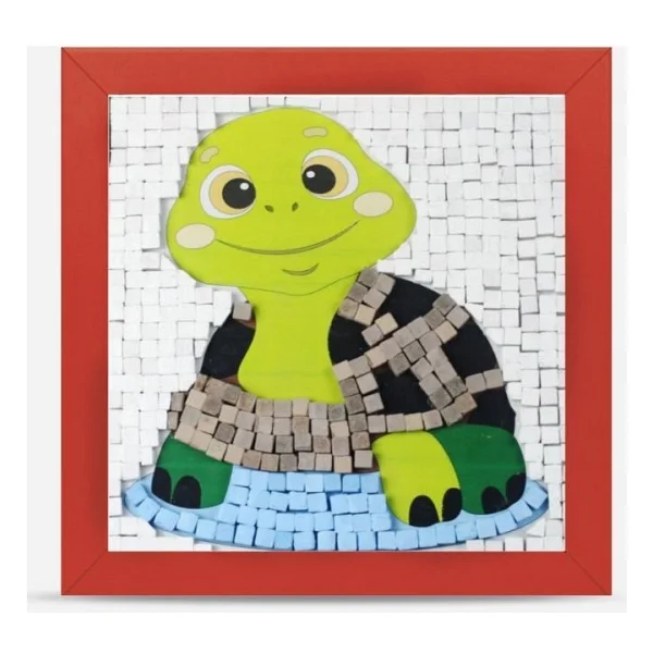 Artebella 28 I Çocuk Ahşap Çerçeveli Seramik Mozaik Set 20x20 Cm - Görsel 5