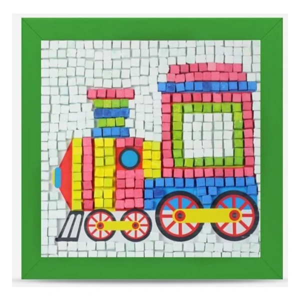 Artebella 21 I Çocuk Ahşap Çerçeveli Seramik Mozaik Set 20x20 Cm - Görsel 5