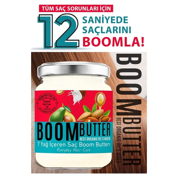 Boom Butter 7 Yağ İçeren 190 Ml Saç Bakım Yağı - Görsel 4