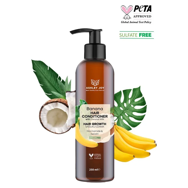 Ashley Joy Yavaş Uzayan Saçlara Niacinamide Ve Vegan Keratin İçeren Banana Klasik Bakım - Görsel 4