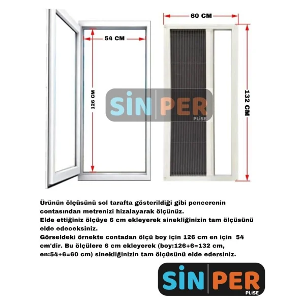 Çağlayan İnşaat Pileli Plise Sürgülü Akordiyon Katlanır Kapı Sinekliği (Plastik Kapı&Pencere-Çelik Kapı) - Açık Kahverengi - 70 X 140 - Görsel 4