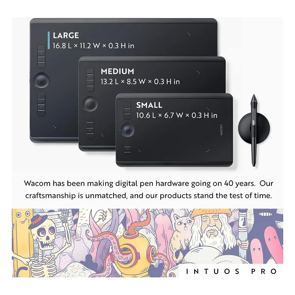 Wacom Intuos Pro Buyuk Bluetooth Grafik Cizim Tableti - Görsel 4
