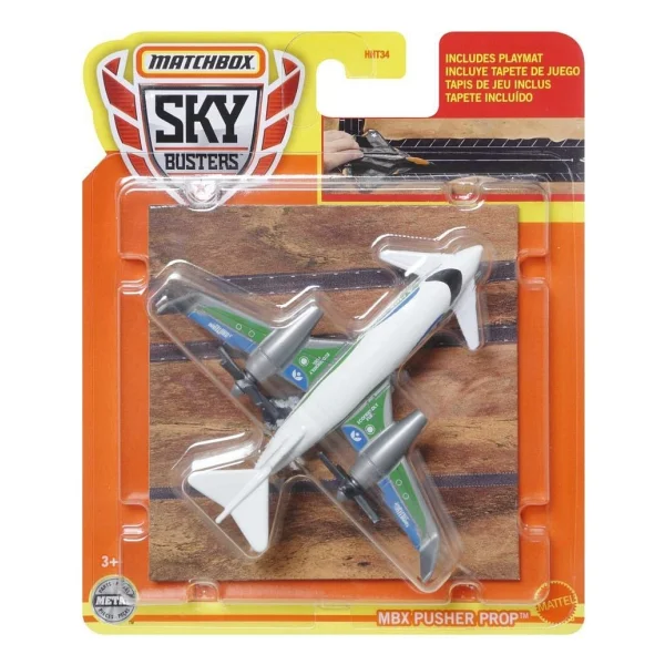 Matchbox Uçaklar Ve Pist Mbx Pusher Prop Hht41 Hht34,Koleksıyonerler Ve Çocuklar Için Model Uçak - Görsel 2