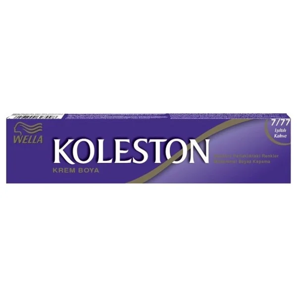 Koleston Single 7.77 Işıltılı Kahve Saç Boyası - Görsel 2