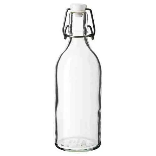 Ikea Korken Cam Su Şişesi 500 Ml - Şeffaf - Görsel 3