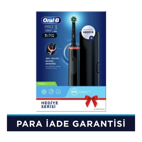 Oral-B Pro 3 3500 Siyah Şarjlı Diş Fırçası - Görsel 9