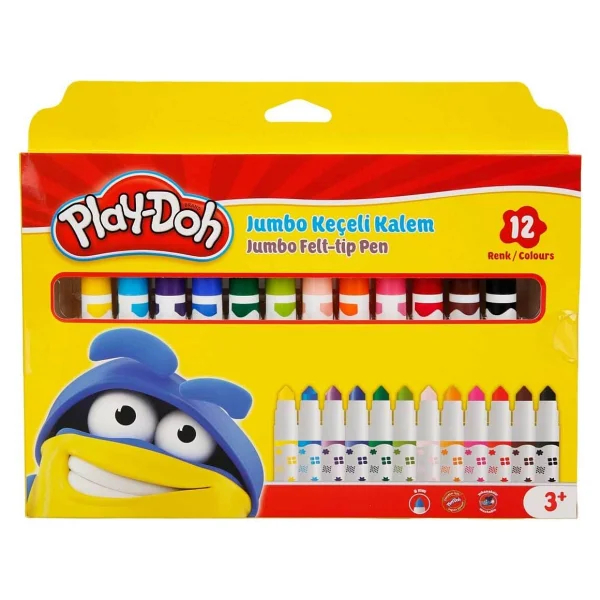 Play-Doh Play-Ke010 0.8 Mm 12'li Jumbo Keçeli Kalem Seti - Görsel 2
