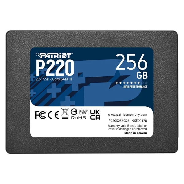 Patriot P220 P220S256G25 SATA 3.0 2.5" 256 GB SSD