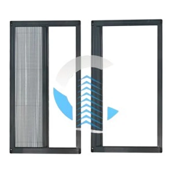 Çağlayan İnşaat Pileli Plise Sürgülü Akordiyon Katlanır Kapı Sinekliği (Plastik Kapı&Pencere-Çelik Kapı) - Açık Kahverengi - 70 X 140 - Görsel 7
