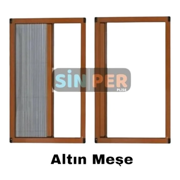 Çağlayan İnşaat Pileli Plise Sürgülü Akordiyon Katlanır Kapı Sinekliği (Plastik Kapı&Pencere-Çelik Kapı) - Açık Kahverengi - 70 X 140 - Görsel 8