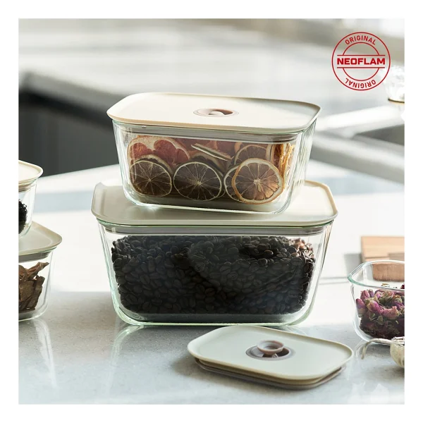 Neoflam Fika Clik 2600 Ml Dikdörtgen Saklama Kabı - Görsel 2