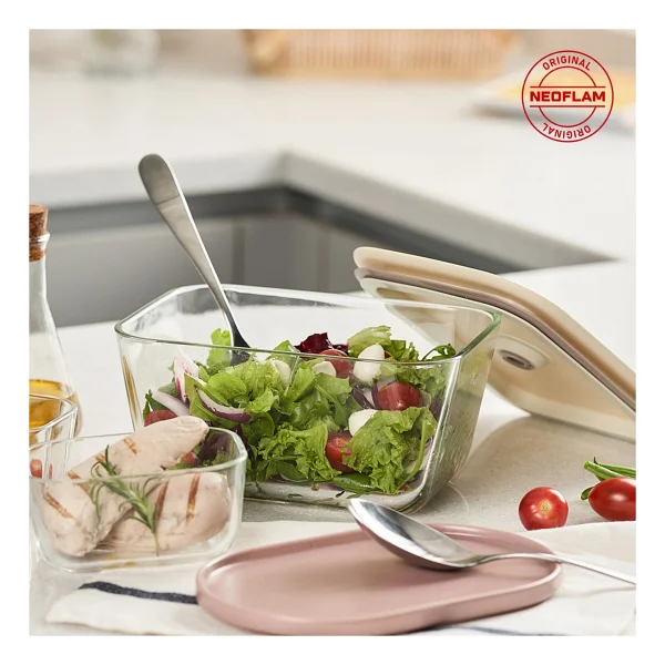 Neoflam Fika Clik 2600 Ml Dikdörtgen Saklama Kabı - Görsel 4