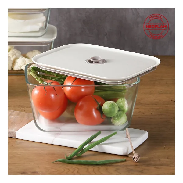 Neoflam Fika Clik 2600 Ml Dikdörtgen Saklama Kabı - Görsel 7