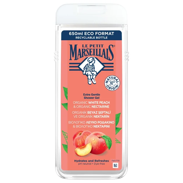 Le Petit Marseillais Beyaz Şeftali Ve Nektarin Duş Jeli 650 Ml - Görsel 2