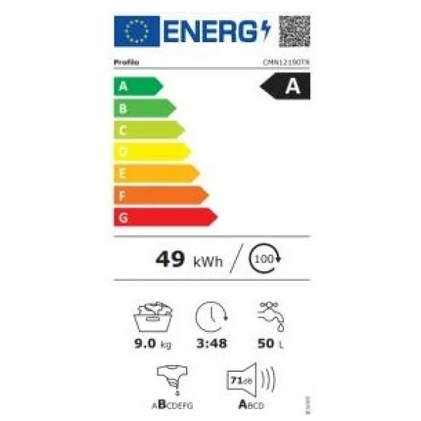 Profilo Cmn12190tr 9 Kg 1200 Devir Çamaşır Makinesi - Görsel 5
