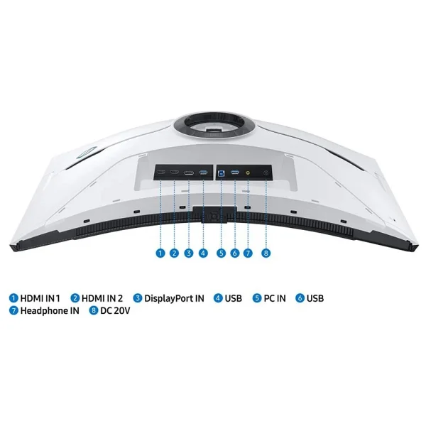 Samsung Odyssey Neo G8 Ls32bg850npxuf 32" 1 Ms 4K Curved Pivot 240 Hz Oyuncu Monitörü - Görsel 5