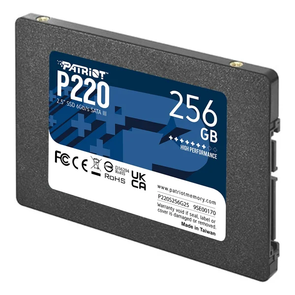 Patriot P220 P220s256g25 Sata 3.0 2.5" 256 GB SSD - Görsel 2