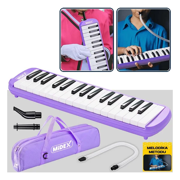 Midex Ml-32bk Çantalı Siyah 32 Tuşlu Melodika - Görsel 8
