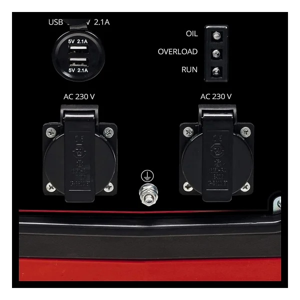 Einhell Tc-Ig 2000 3 Kva İpli Inverter Çanta Benzinli Jeneratör - Görsel 2