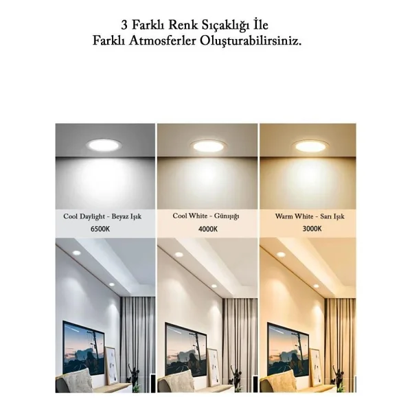 Philips Meson 20w LED Panel 4000k Günışığı 17,5 Cm Mağaza Spot Armatür - Görsel 4