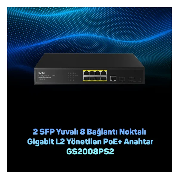 Cudy Gs2008ps2 8 Port 10/100/1000 Mbps Gigabit Switch - Görsel 4