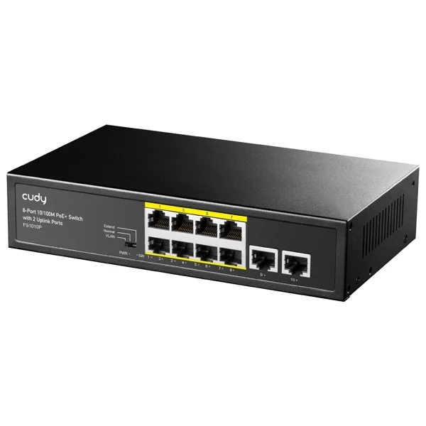 Cudy FS1010P 8 Port 10/100 Mbps Switch - Görsel 7