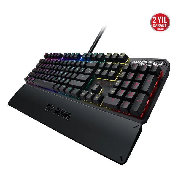 Asus Tuf K3 RGB Red Switch Kablolu Mekanik Oyuncu Klavyesi - Görsel 2