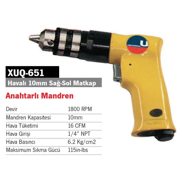 10mm Sag-Sol Matkap Uq-651 - Görsel 2