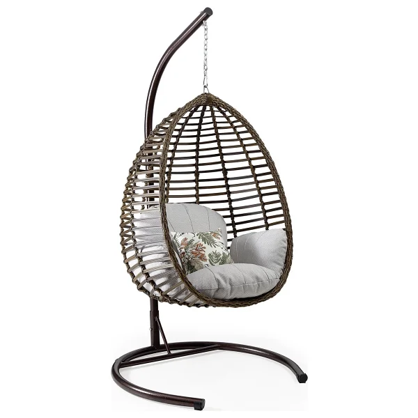 Capri Swing Gümbet 1 Kişilik Rattan Bahçe Salıncağı - Görsel 3