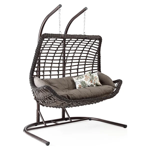 Capri Swing Cunda 2 Kişilik Rattan Bahçe Salıncağı - Görsel 6