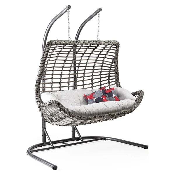 Capri Swing Cunda 2 Kişilik Rattan Bahçe Salıncağı - Görsel 5