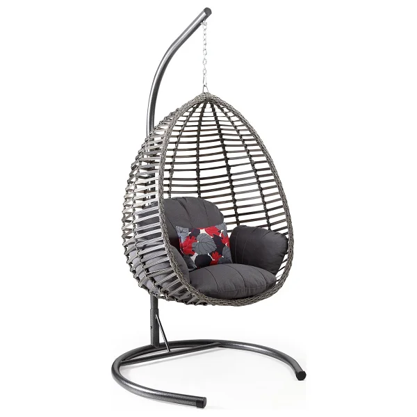 Capri Swing Gümbet 1 Kişilik Rattan Bahçe Salıncağı - Görsel 4
