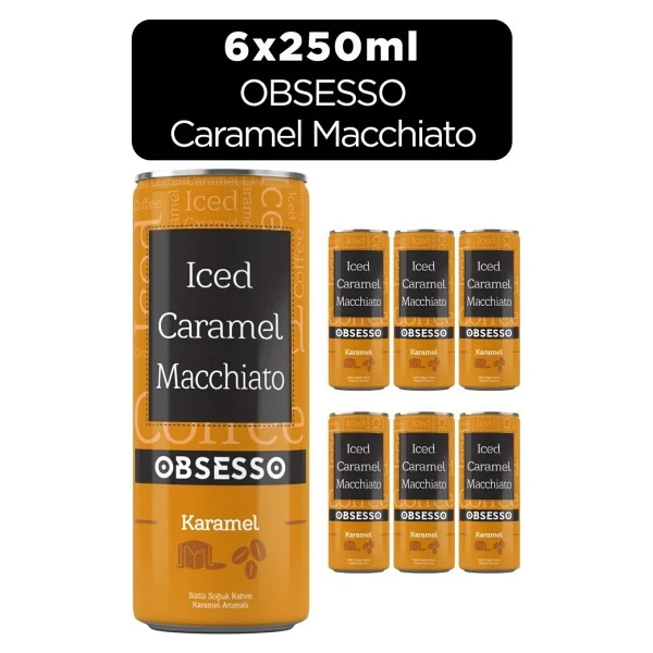 Obsesso Caramel Macchiato Soğuk Kahve 250 Ml 6'lı - Görsel 2