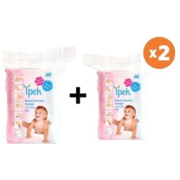İpek Hidrofil Maxi Bebek Pedi (60 + 60 Adet) 2li - Görsel 2