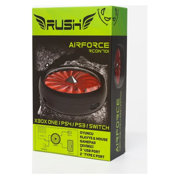 Rush Airforce Rcon701 Xbox One/PS4/PS3 Klavye Mouse Çevirici Xbox Dönüştürücü - Görsel 5