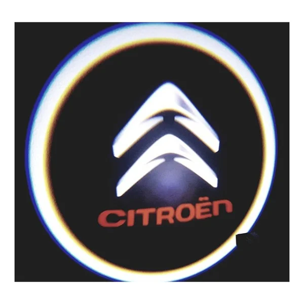 Femex Citröen Araçlar İçin Pilli Yapıştırmalı Kapı Altı LED Logo - Görsel 2
