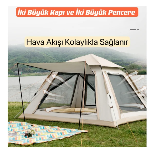 Shufa Tenteli 6 Kişilik Otomatik Çadır - Görsel 6