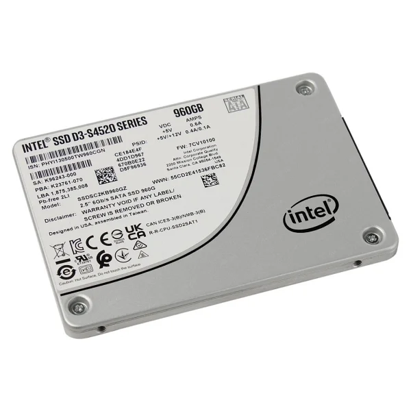Intel D3-S4520 960gb Sata 3 SSD Ssdsc2kb960gz01 - Görsel 3