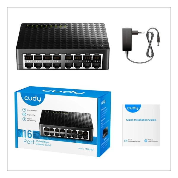 Cudy Fs1016d 16 Port 10/100 Mbps Gigabit Switch - Görsel 4