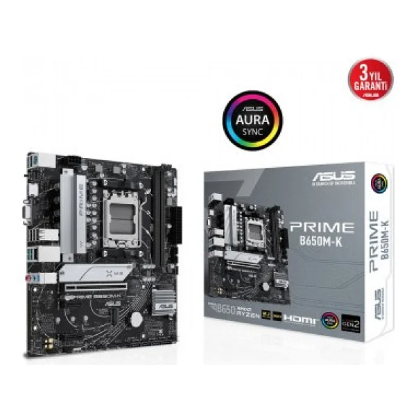 Asus Prime B650m-K AMD Am5 DDR5 Micro Atx Anakart - Görsel 2