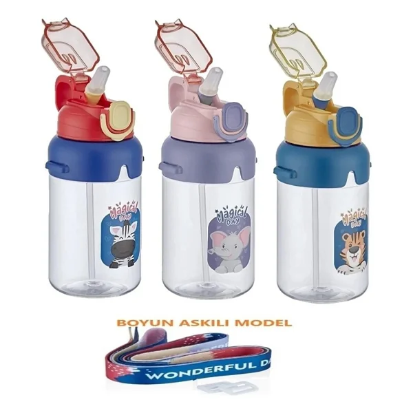 Vagonlife Vgn2266 Sarı 650 Ml Polikarbon Pipetli Matara - Görsel 2
