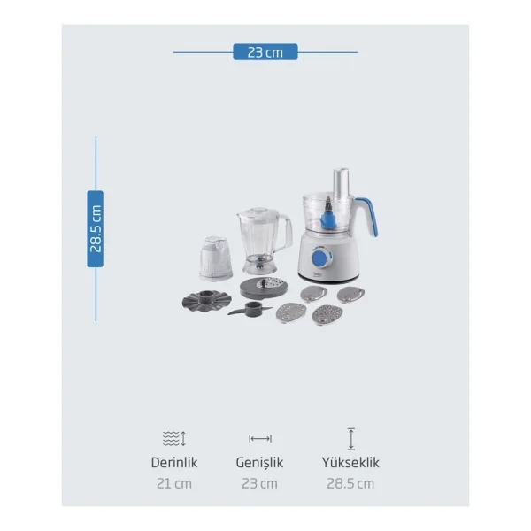 Beko Bkk 1391 1000 W Mutfak Robotu - Görsel 3
