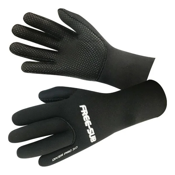 Free-Sub Diver Pro 3mm Black (Siyah) Neopren Dalış Eldiveni - XL - Görsel 8